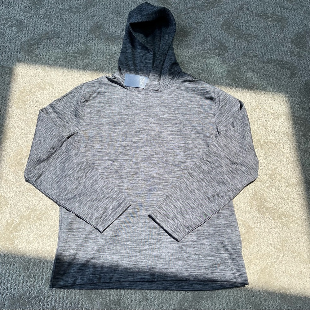 NWT Women's Abercrombie & Fitch Soft A&F Air Knit Hoodie size XS in Heather Gray